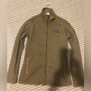 Patagonia Zip-Up Fleece Jacket in Olive